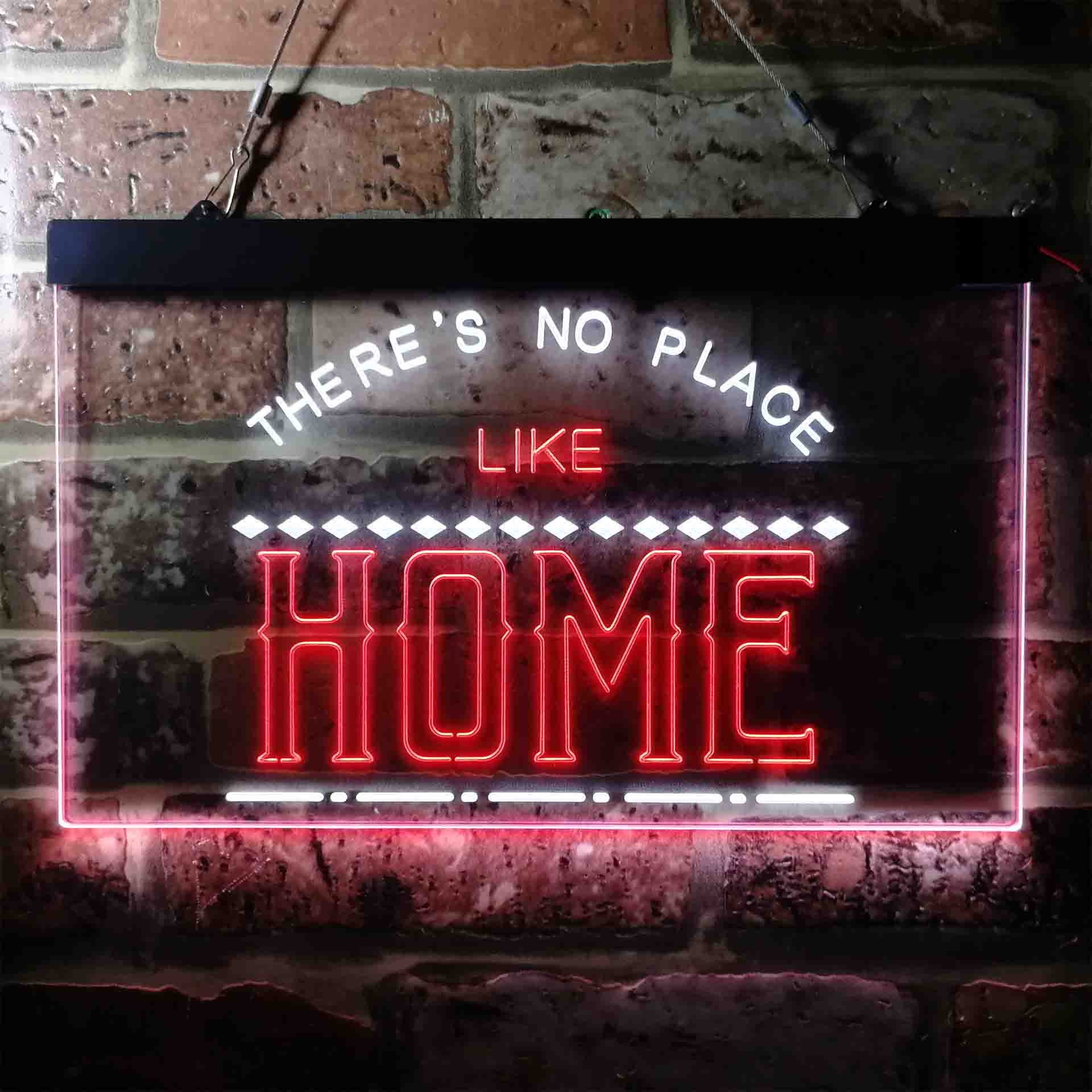 There is No Place Like Home Bedroom Display Dual Color LED | Etsy