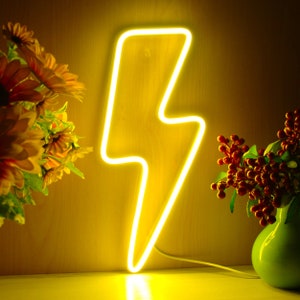 Lightning Bolt Standard Flex Silicone LED Neon Sign st16-fnu0002