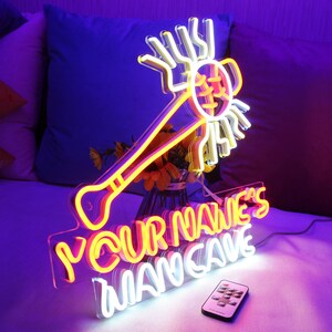 Name Personalized Baseball Man Cave Extra-Large Ultra-Bright LED Neon Sign st16-fn-q0003-tm