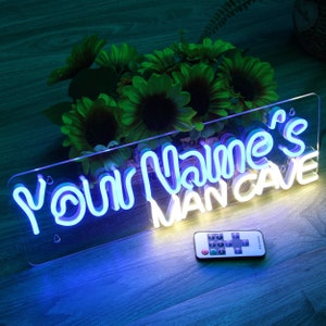 Name Personalized Man Cave Game Room Extra-Large Ultra-Bright LED Neon Sign st16-fn-p0101-tm