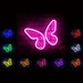 Butterfly Girl Room Flex Silicone LED Neon Sign st6-fnu0020