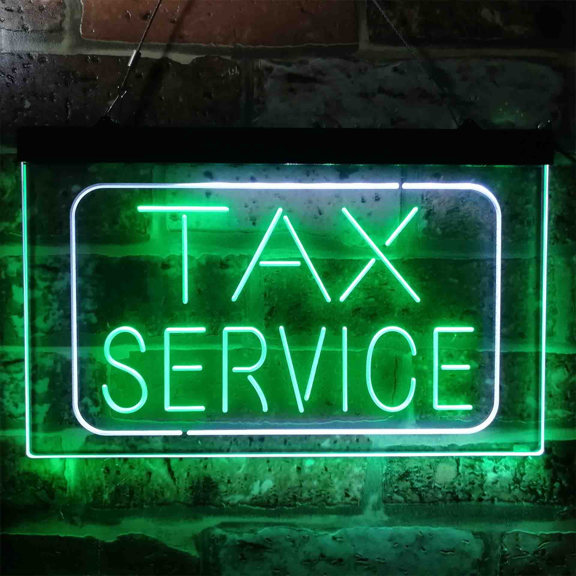 Tax Service Company Dual Color LED Neon Sign St6-i3894 - Etsy