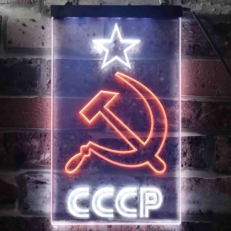 Cccp Sign CCCP USSR Russian Communist Dual Color LED Neon Sign St6-j0323 - Etsy