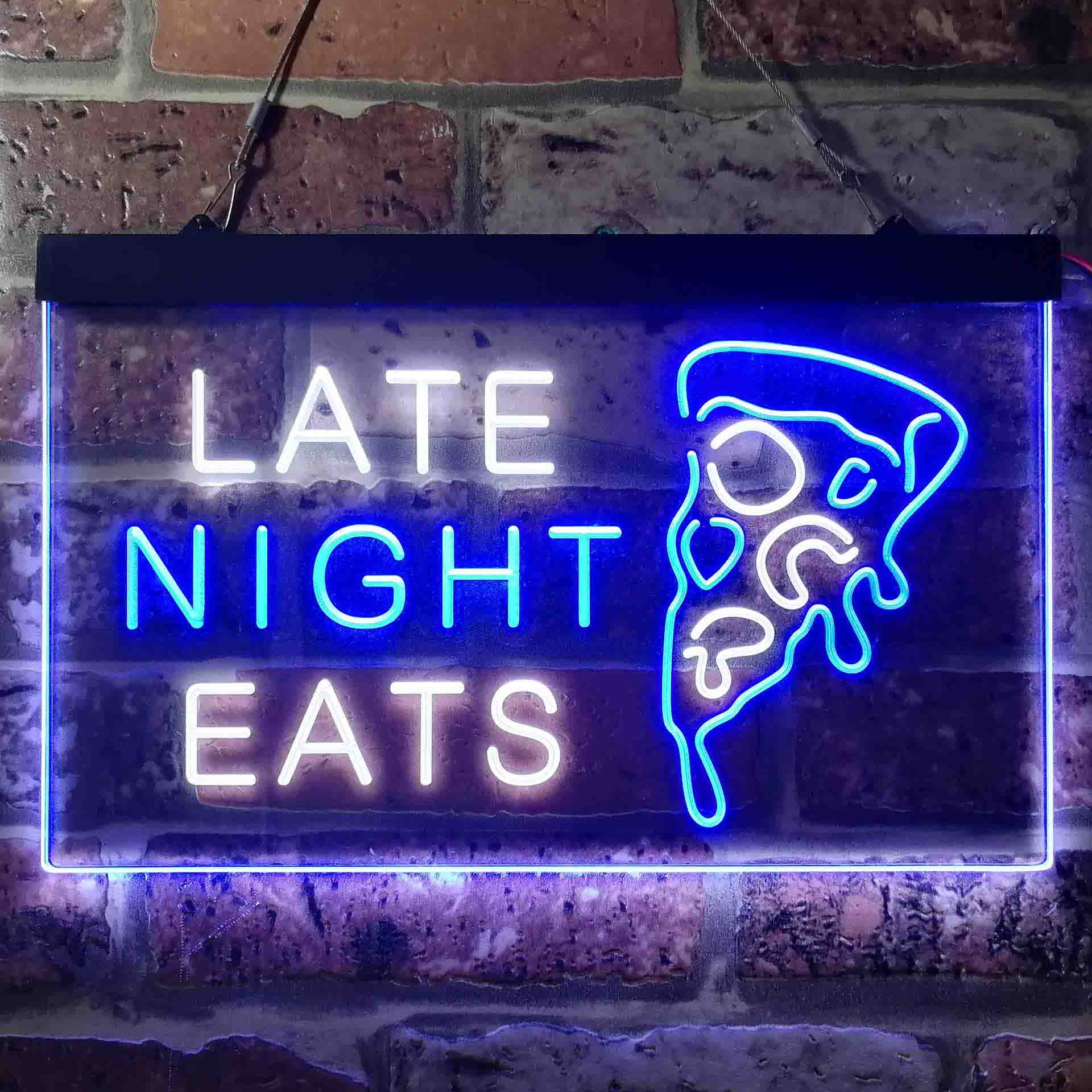 Late Night Eats Pizza CafÃ© Restaurant Display Open Dual Color | Etsy