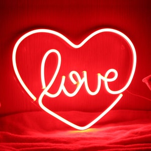 Love in the Heart Flex Silicone LED Neon Sign st16-fnu0049