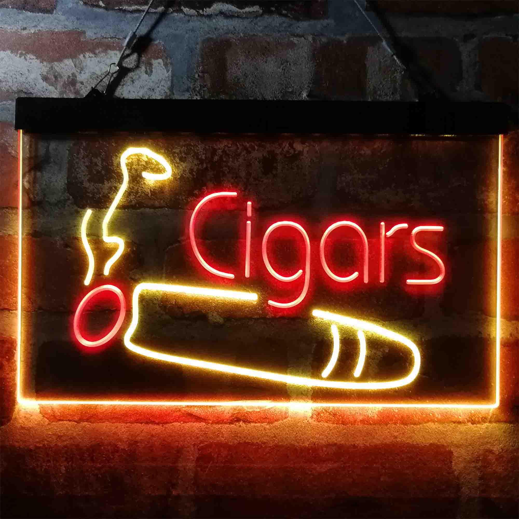 Cigars Shop Room Smoke Dual Color LED Neon Sign st6-i4033 | Etsy