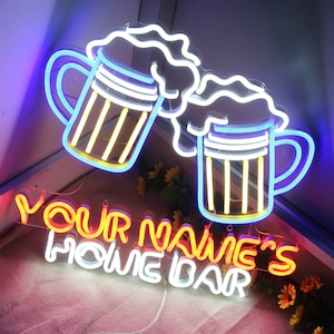 Name Personalized Beer Mugs Home Bar Extra-Large Ultra-Bright LED Neon Sign st16-fn-p0002-tm