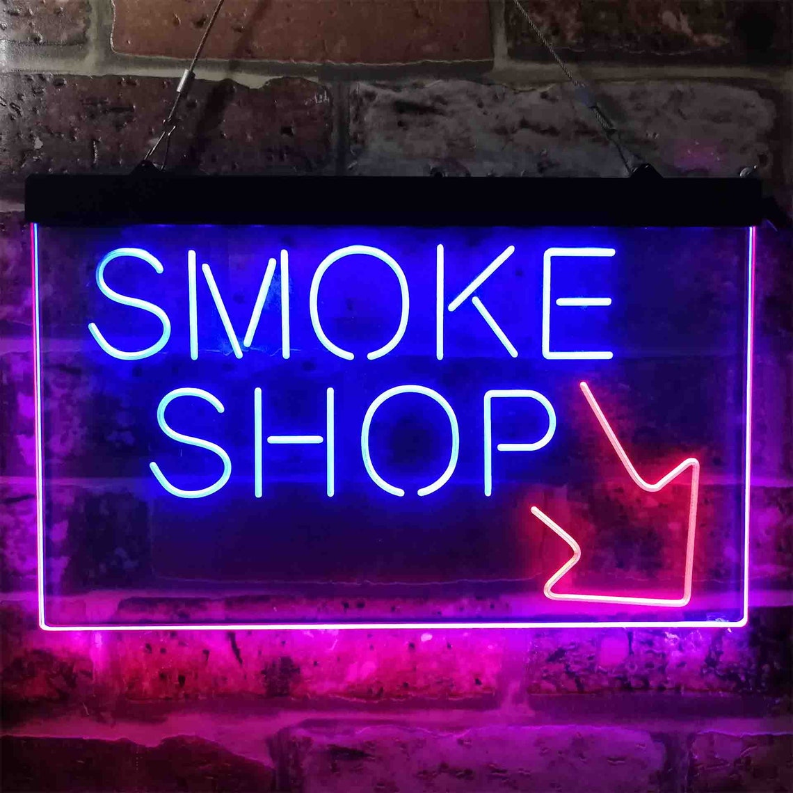 Smoke Shop Dual Color LED Neon Sign st6-i3891 | Etsy
