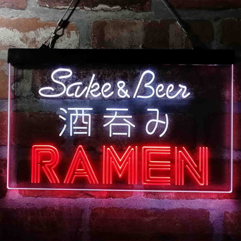 Sake and Beer Ramen Japan Dual Color LED Neon Sign St6i3974 Etsy