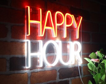 Happy Hour Decoration Flex Silicone LED Neon Sign st16-fnu0420