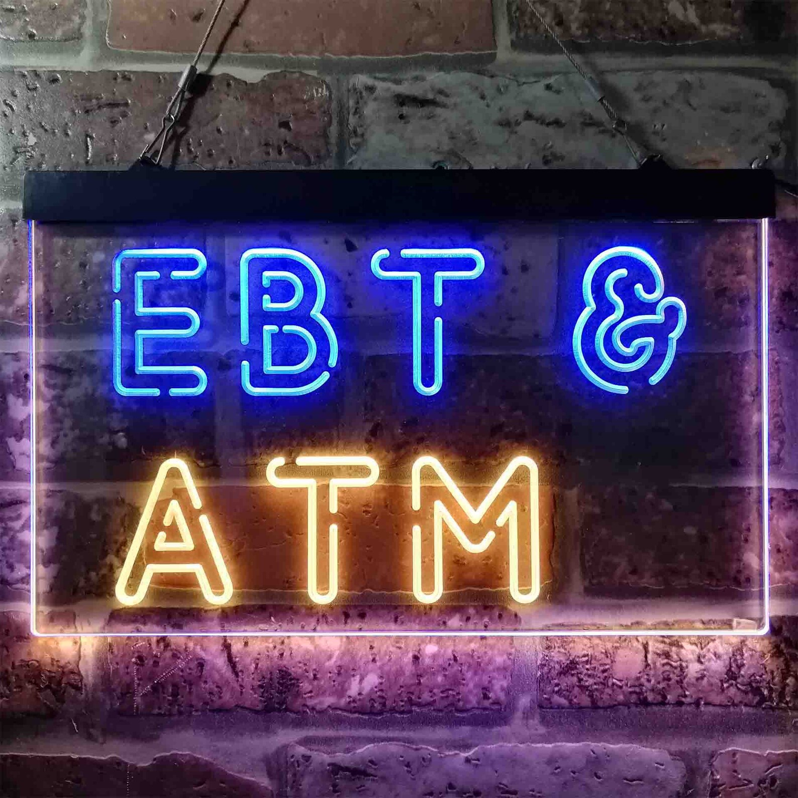 EBT & ATM Shop Dual Color LED Neon Sign st6i3848 Etsy