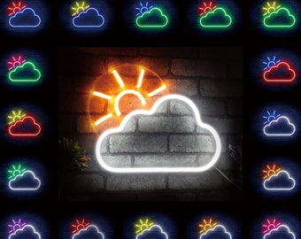 Sun & Cloud Flex Silicone LED Neon Sign st16-fnu0014