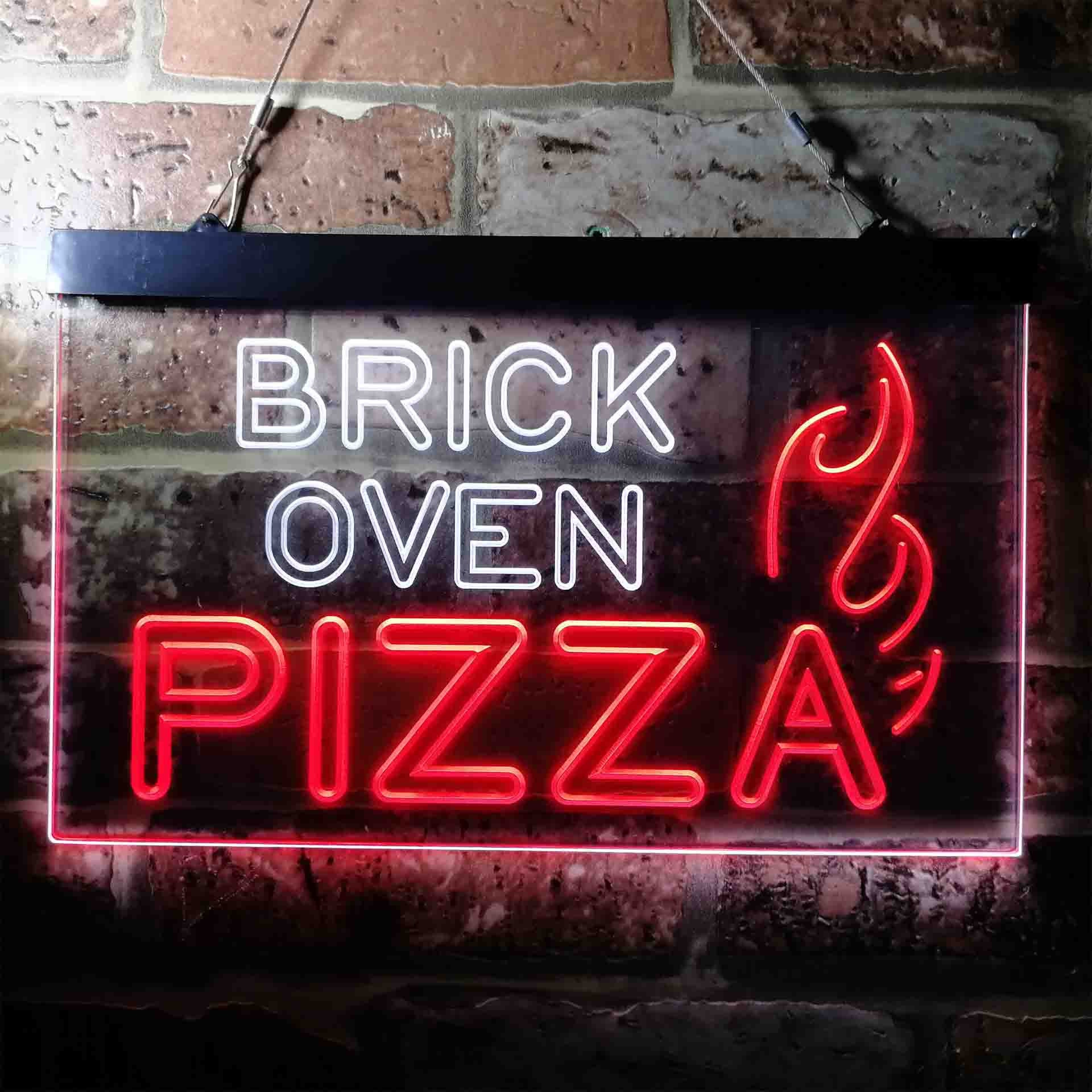 Brick Oven Pizza CafÃ© Dual Color LED Neon Sign St6-i3714 | Etsy