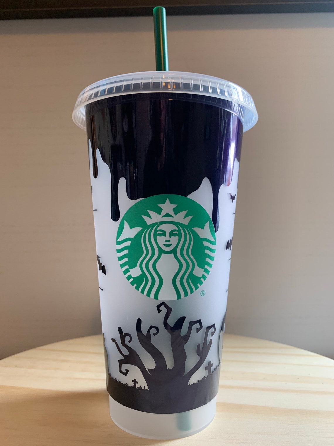 Halloween Starbucks cold cup Fall Pumpkin Etsy