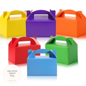 Gable Gift Boxes | Party Favor Boxes | Treat Boxes | for Weddings Gift Box | Birthdays Favor Box | Baby Showers Favors | Bridal Shower Box