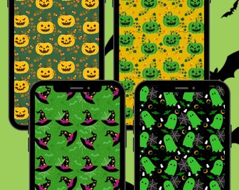Green Halloween Wallpaper, Ghost Iphone Wallpaper, Spooky Fall Wallpaper, Cell Phone Wallpaper, Computer Desktop Wallpaper, Ipad Wallpaper