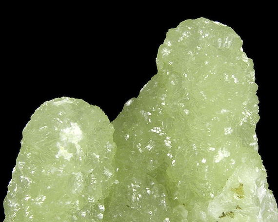 Prehnite finger cast after Anhydrite / Locality - Prospect Park Quarry, Prospect Park, Passaic County, New Jersey