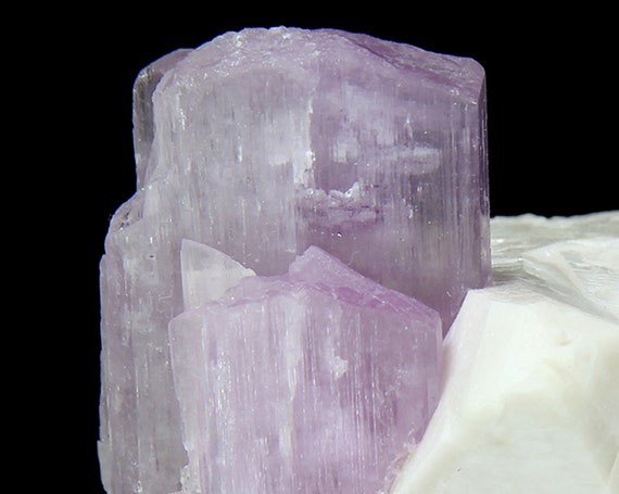 Spodumene /(var: “Kunzite”)/ with Tourmaline and Microlite on Microcline / Locality - Paprok Mine, Nuristan Province, Afghanistan