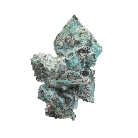 Copper pseudomorph after Azurite ("Copper Rose") with Malachite  Locality- Copper Rose Mine, Grant County, New Mexico