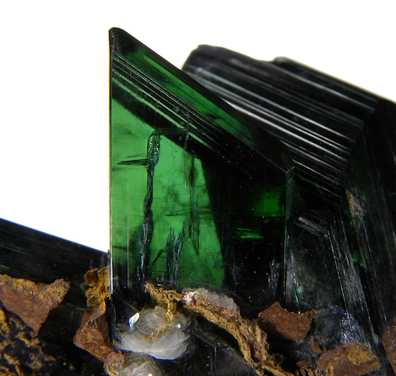 Vivianite with Barite / Locality - Tomokoni adit, near Canutillos, Colavi, Saavedra Province, Potosi Department, Bolivia