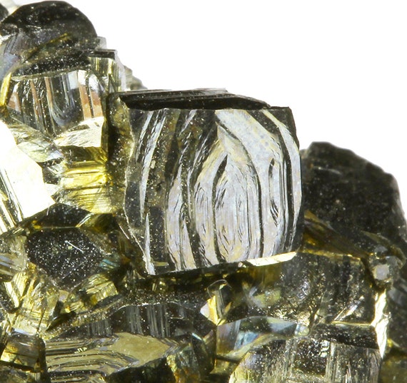 Pyrite / (Cathedral Gothic faces) / Locality - #3 Ore Body, 1250’ Level, Black Cloud Mine, Iowa Gulch, Leadville, Lake County, Colorado