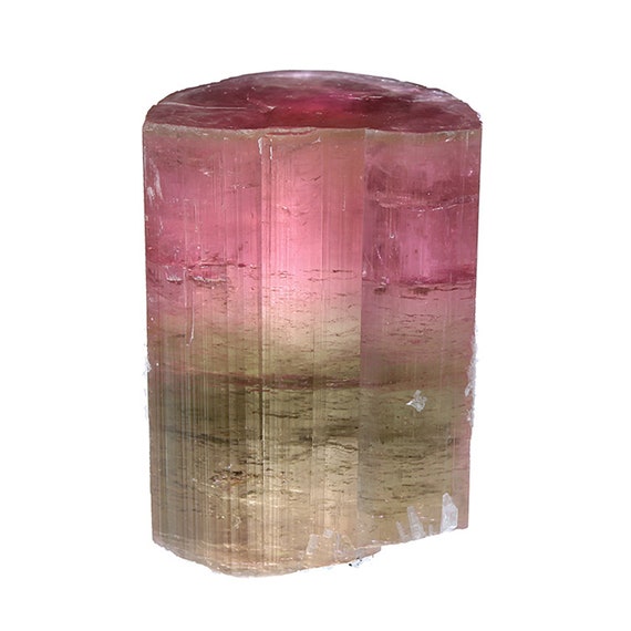 Tourmaline / (Multicolor) / with Stilbite / Locality - Himalaya Mine, Mesa Grande, San Diego County, California