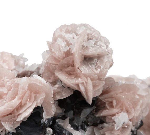 Rhodochrosite  with Quartz on Sphalerite / Locality - Eagle Mine, Gilman, Eagle County, Colorado