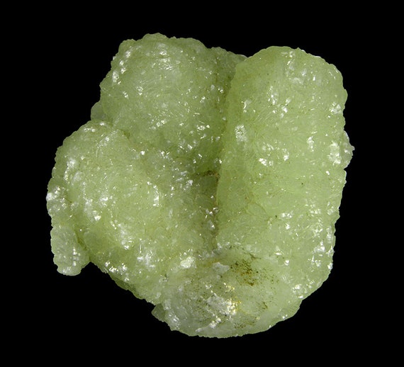 Prehnite finger cast after Anhydrite / Locality - Prospect Park Quarry, Prospect Park, Passaic County, New Jersey