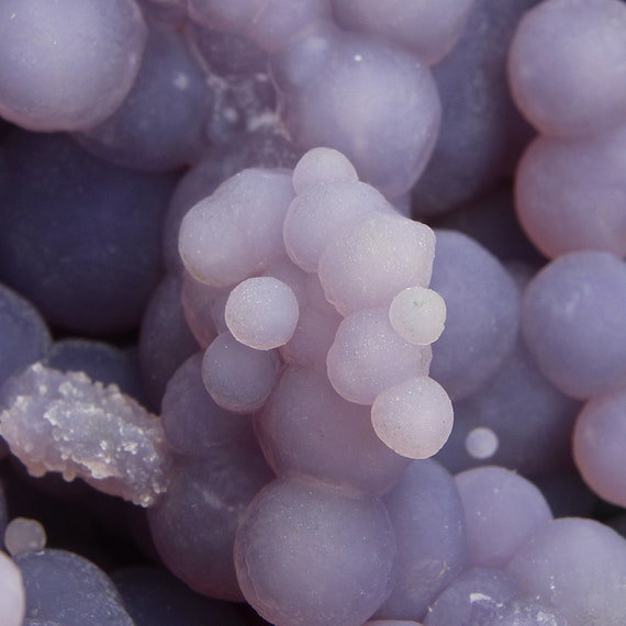 Quartz / (var. - "Chalcedony") / (var. - "Agate") / ("Grape Chalcedony / Grape Agate") with Celadonite / Locality - Sulawesi, Indonesia