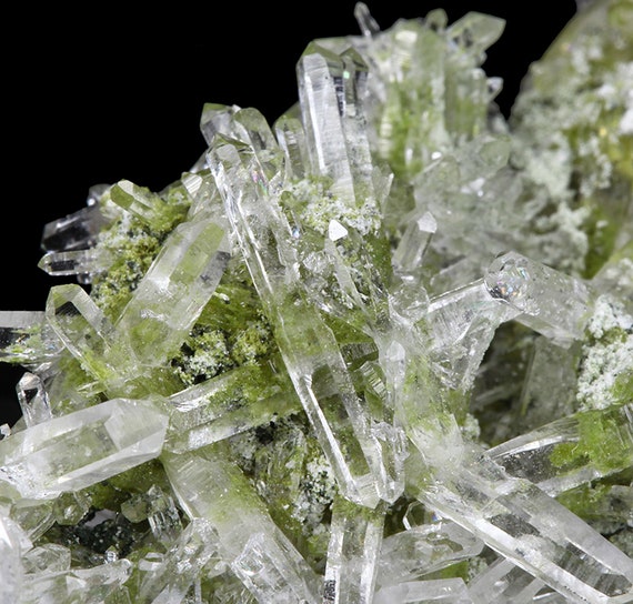 Quartz with Epidote / Locality - Replacement Ore Body, Camp Bird Mine, near Ouray, Ouray County, Colorado