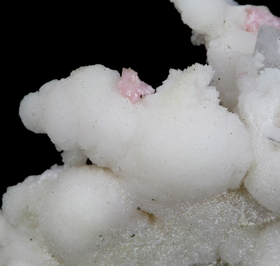 Anhydrite (!) with Rhodochrosite and Quartz / Locality - F Level, Sunnyside mine, near Silverton, San Juan County, Colorado