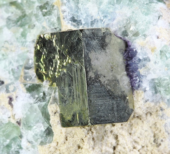 Pyrite /Fluorite / Locality - Climax Mine, Bartlett Mountain, Colorado