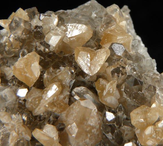 Monazite-(Ce) with Quartz / Locality - Siglo XX Mine (Siglo Veinte Mine), Llallagua, Bustillo Province, Potosi Department, Bolivia