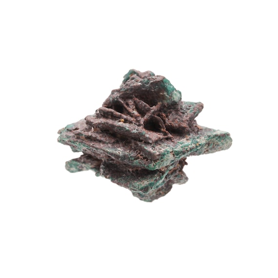 Copper pseudomorph after Azurite ("Copper Rose") with Malachite / Locality - Copper Rose Mine, Grant County, New Mexico