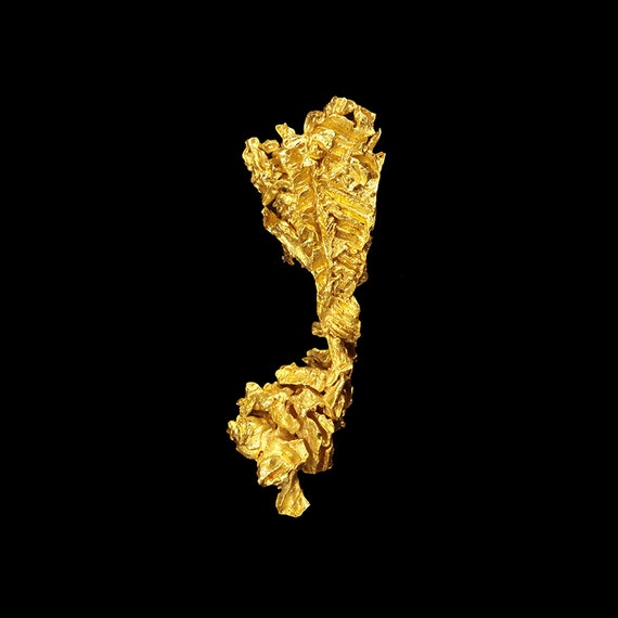 Gold (fine crystals) (3.18 grams) / Locality - Serra do Caldeirao claims, Pontes e Lacerda, Jauru District, Mato Grosso, Brazil