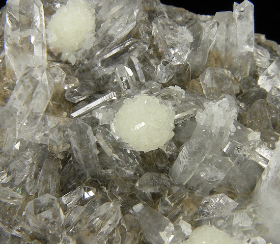 Wavellite with Quartz / Locality - Siglo XX Mine (Siglo Veinte Mine), Llallagua, Bustillo Province, Potosi Department, Bolivia