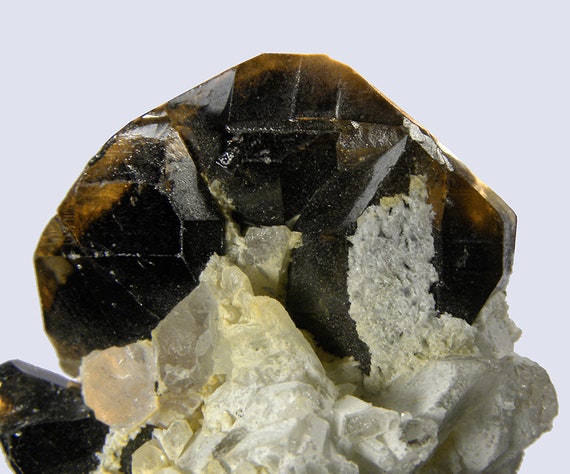 Cassiterite (gemmy) on Quartz / Locality - Viloco Mine, Loayza Province, La Paz Department, Bolivia