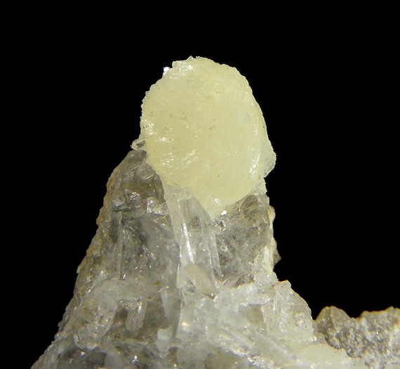 Wavellite with Quartz / Locality - Siglo XX Mine (Siglo Veinte Mine), Llallagua, Bustillo Province, Potosi Department, Bolivia