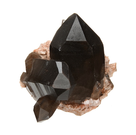 Quartz (var - “Smoky”) / on Microcline / Locality - Dreamtime Mine, Crystal Peak area, Teller County, Colorado