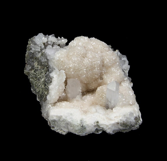 Dolomite / (Fe and Mn bearing) / (near Kutnohorite) with Quartz / Locality - 1400’ Level, Camp Bird Mine, Ouray County, Colorado