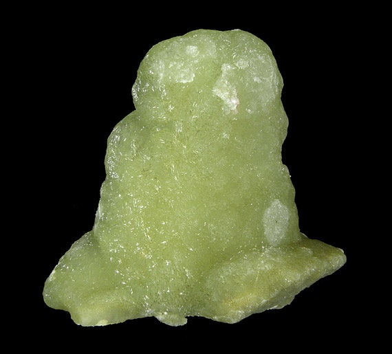 Prehnite finger cast after Anhydrite / Locality - Prospect Park Quarry, Prospect Park, Passaic County, New Jersey