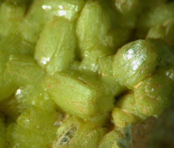 Pyromorphite (rare from Bolivia) / Locality - Huari-Huari Mine, Serranía Huarihuari, Cornelio Saavedra Province, Potosi Department, Bolivia