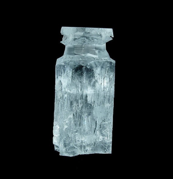 Unique Etched Aquamarine Crystal with a "Nail Head" Termination - Shengus, Gilgit-Baltistan, Pakistan