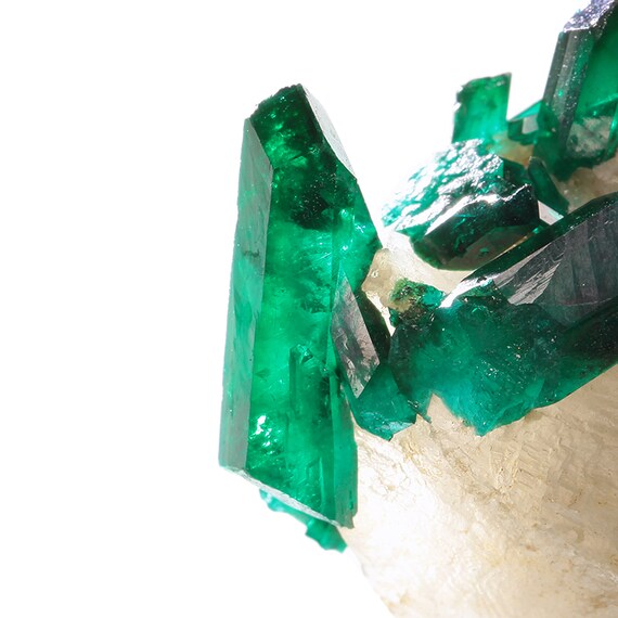 Dioptase (GEM quality) / Locality - Christoph Mine, Kaokoveld Plateau, Kunene Region, Namibia