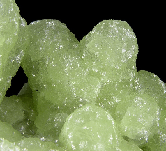 Prehnite finger casts after Anhydrite / Locality - Prospect Park Quarry, Prospect Park, Passaic County, New Jersey