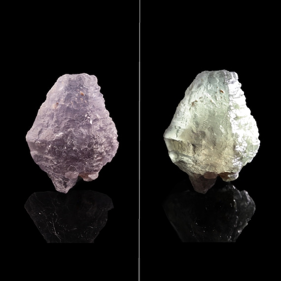 Sapphire / "Alexandrite"-type color-change / (doubly-terminated) - Hinthar-taung, Wet-loo, Mandalay Region, Myanmar