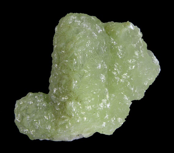 Prehnite finger cast after Anhydrite / Locality - Prospect Park Quarry, Prospect Park, Passaic County, New Jersey