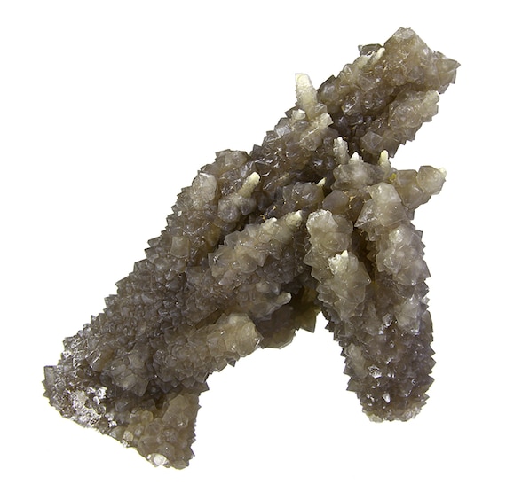 Chalcedony on Smoky Quartz “casts” after Laumontite / Locality - Buck Mine, Cripple Creek District, Teller County, Colorado