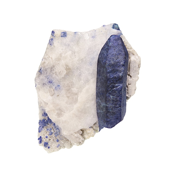 Afghanite (large crystal) / Locality - Ladjuar Medam, (Lapis-lazuli Mine), Afghanistan (TYPE LOCALITY)