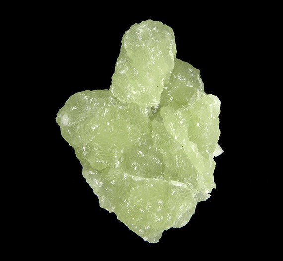 Prehnite finger cast after Anhydrite / Locality - Prospect Park Quarry, Prospect Park, Passaic County, New Jersey